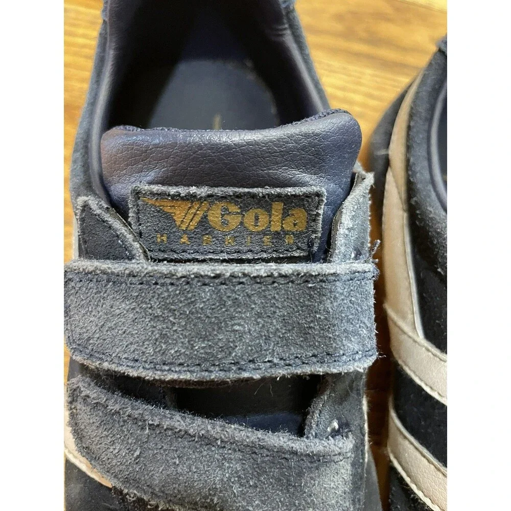 Gola Classics Harrier Vel 2 Strap Suede Unisex Sneakers Blue White US 4